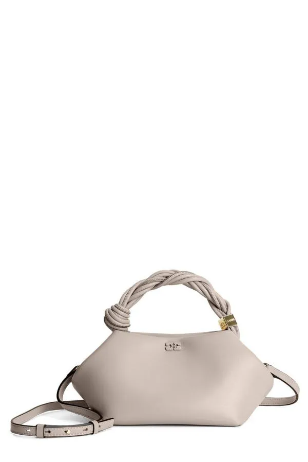 Bags GANNI Top Handle Light Grey Small Bou Bag Oyster Gray
