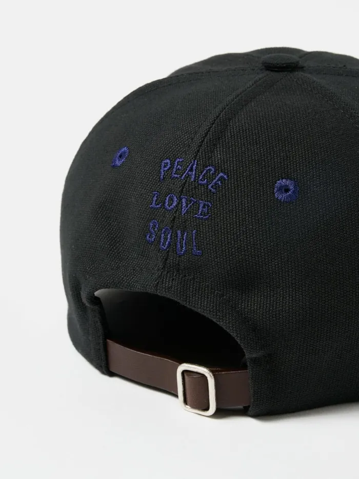 Baseball Hat In Black Canvas Men Universal Works Hats