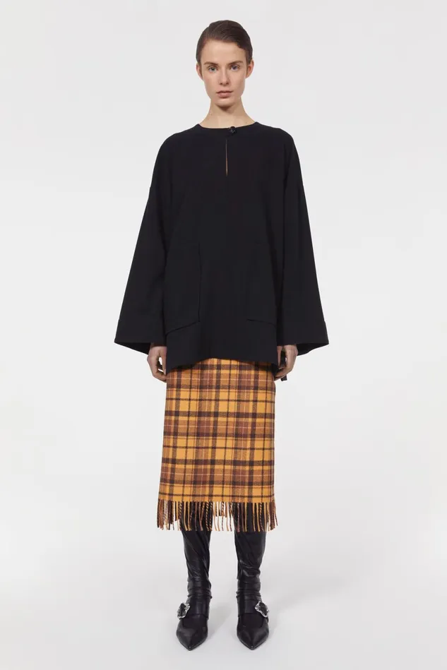 Beale Drape Top Black Women Rodebjer Tops
