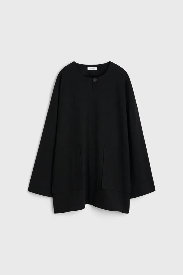 Beale Drape Top Black Women Rodebjer Tops