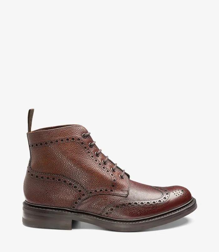 Bedale Oxblood Grain Derby Boots Loake Men