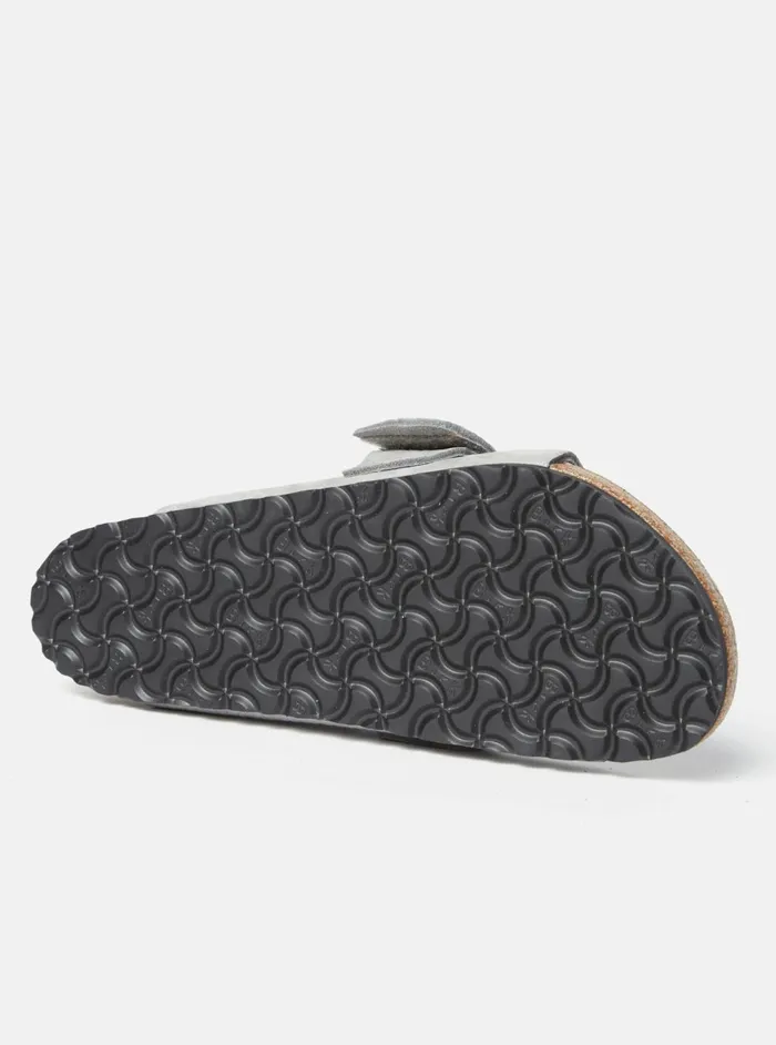 Birkenstock Kyoto In Whale Grey Nubuck Leather Men Universal Works Footwear