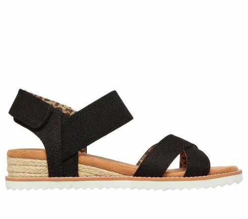 BOBS Desert Kiss 8211 Secret Picnic Black Women SKECHERS Sandals