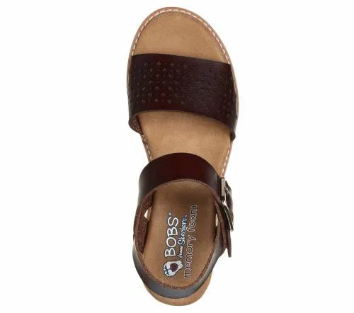 BOBS Desert Kiss 8211 Sunny Flair Chocolate Women SKECHERS Wedges