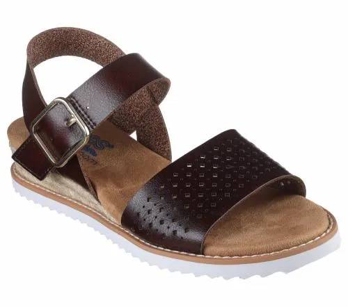 BOBS Desert Kiss 8211 Sunny Flair Chocolate Women SKECHERS Wedges
