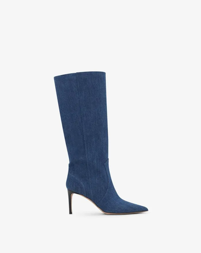 Boots Women IRO DAVYN DENIM HIGHHEELED BOOTS