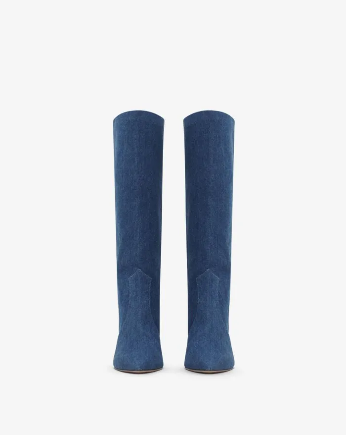 Boots Women IRO DAVYN DENIM HIGHHEELED BOOTS