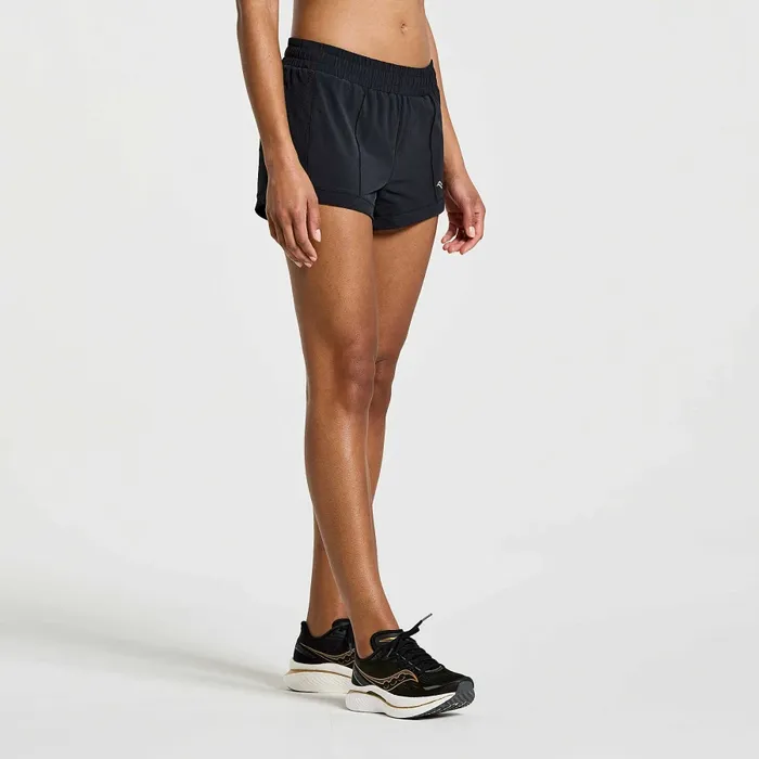 Bottoms Women8217s Outpace 38243 Short Black 8211 Saucony Women Bottoms Women8217s Outpace 38243 Short Black 8211 Saucony Women