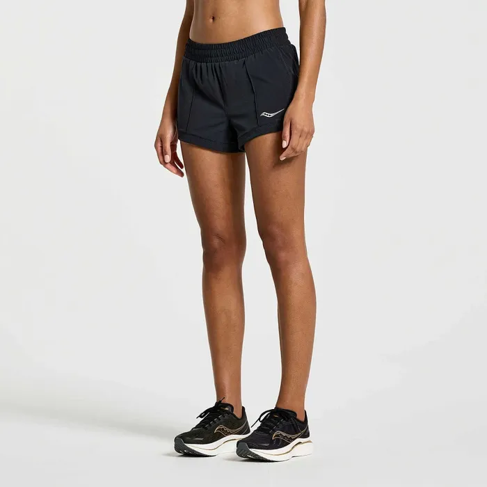 Bottoms Women8217s Outpace 38243 Short Black 8211 Saucony Women Bottoms Women8217s Outpace 38243 Short Black 8211 Saucony Women
