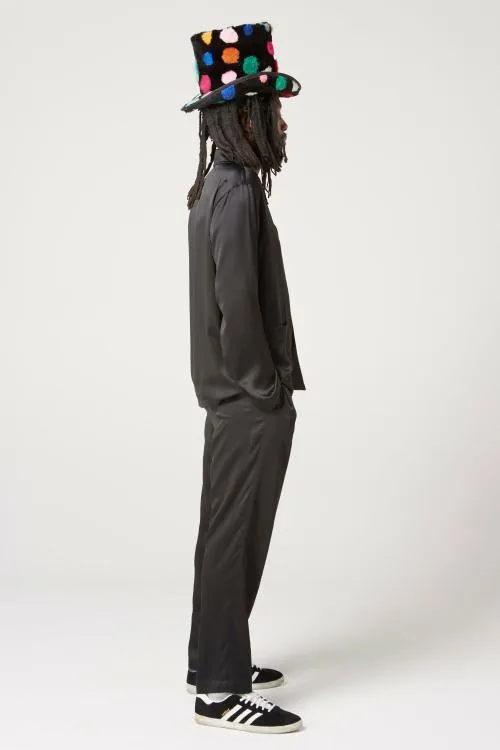 Bottoms WomenMen Gallery Dept CHATEAU JOSU PRESIDENTIAL SUITE SILK PAJAMA PANT Black