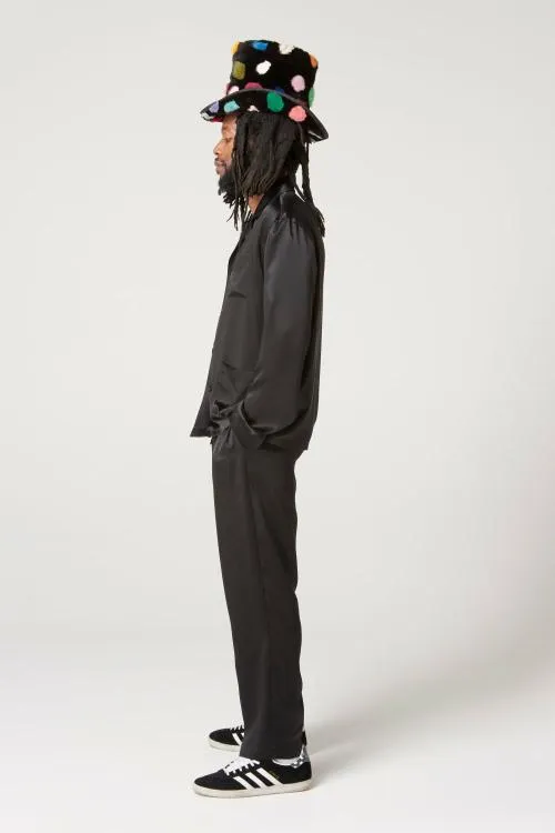 Bottoms WomenMen Gallery Dept CHATEAU JOSU PRESIDENTIAL SUITE SILK PAJAMA PANT Black