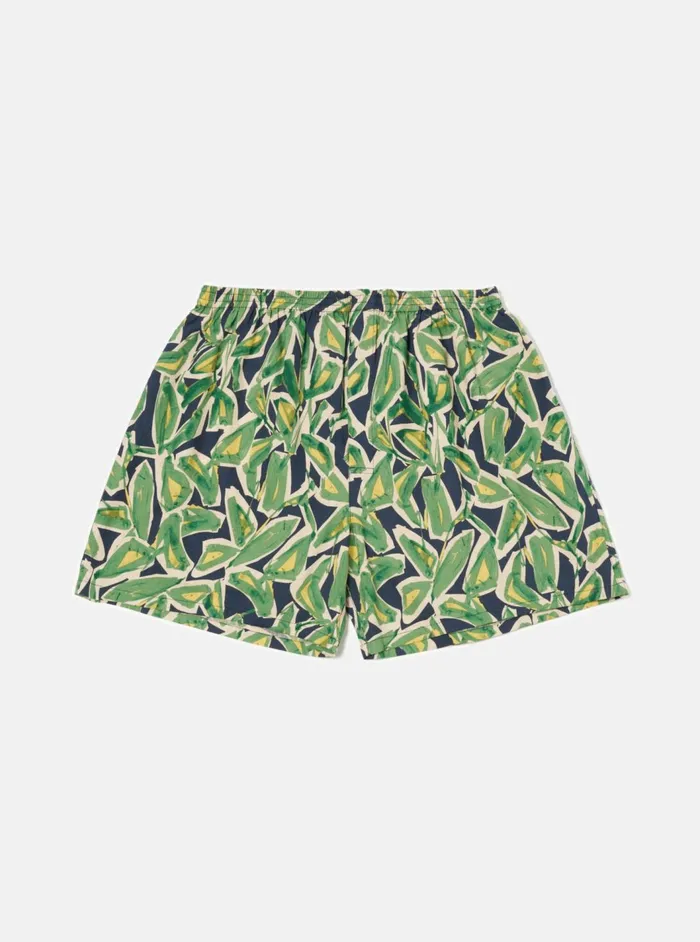 Boxer Short In Navy Artist Flower Lincot Men Universal Works Underwear