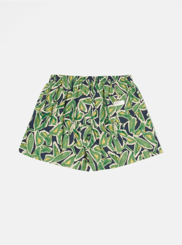 Boxer Short In Navy Artist Flower Lincot Men Universal Works Underwear