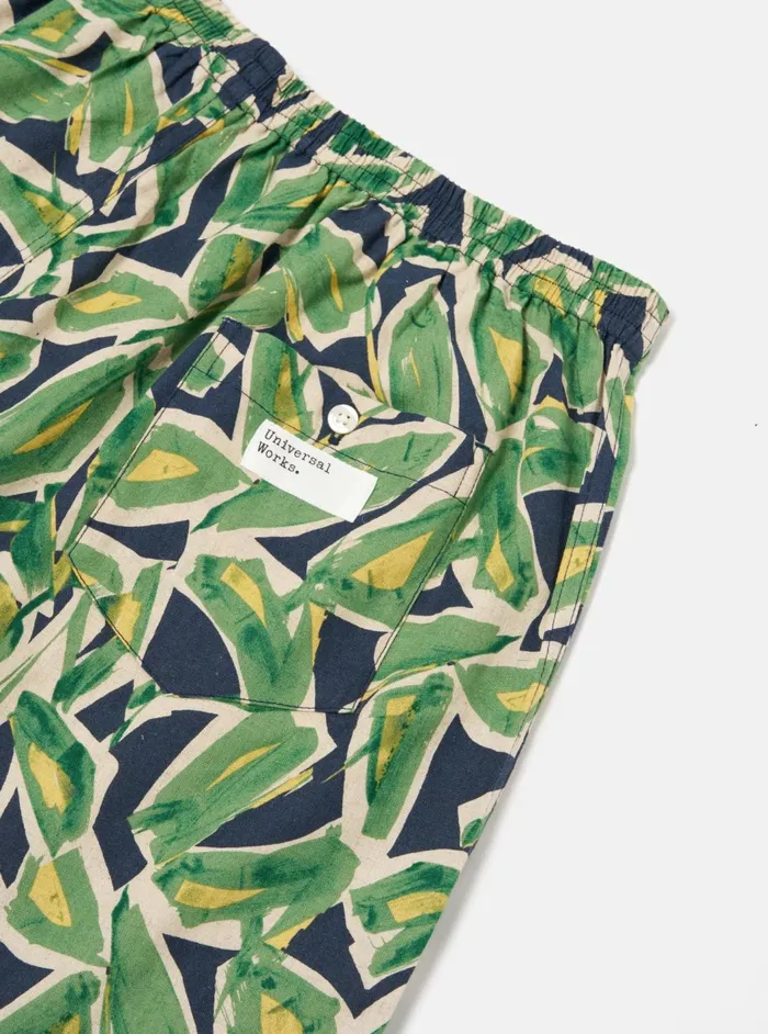 Boxer Short In Navy Artist Flower Lincot Men Universal Works Underwear