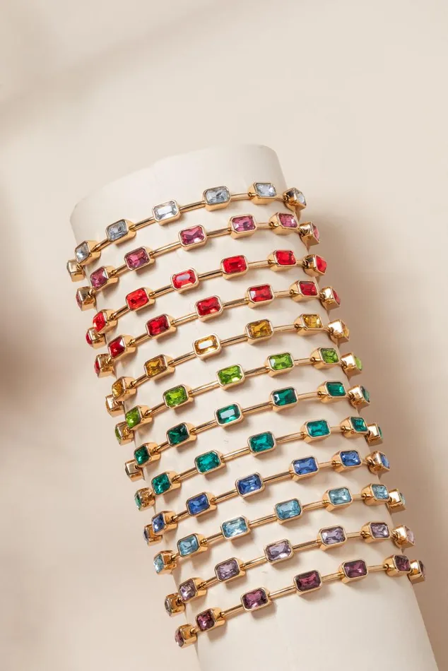 Bracelets Women Alex And Ani April Birthstone Emerald Cut Bangle Gold