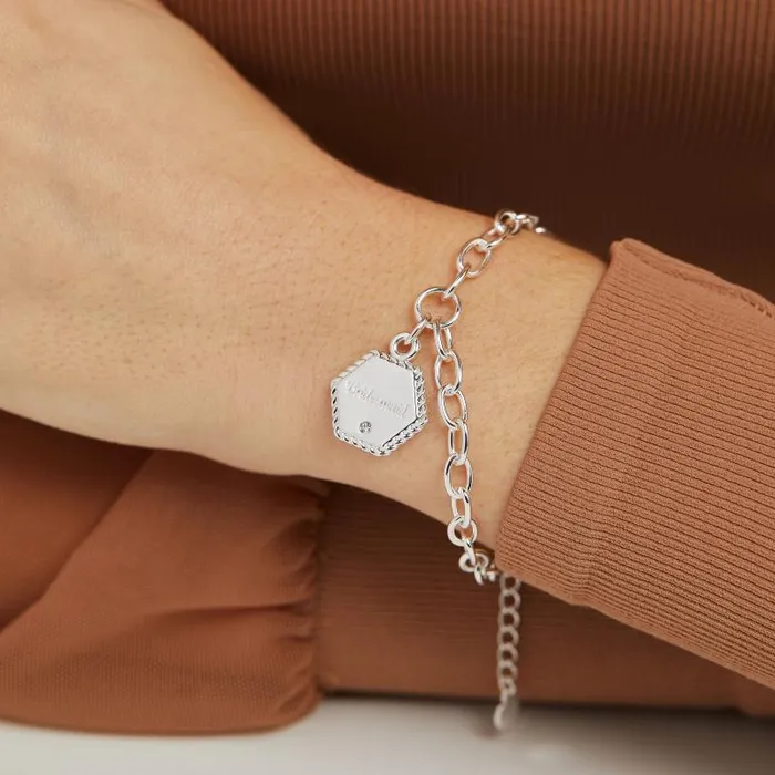 Bracelets Women Alex And Ani Bridesmaid039 Charm Bracelet Adjustable Silver