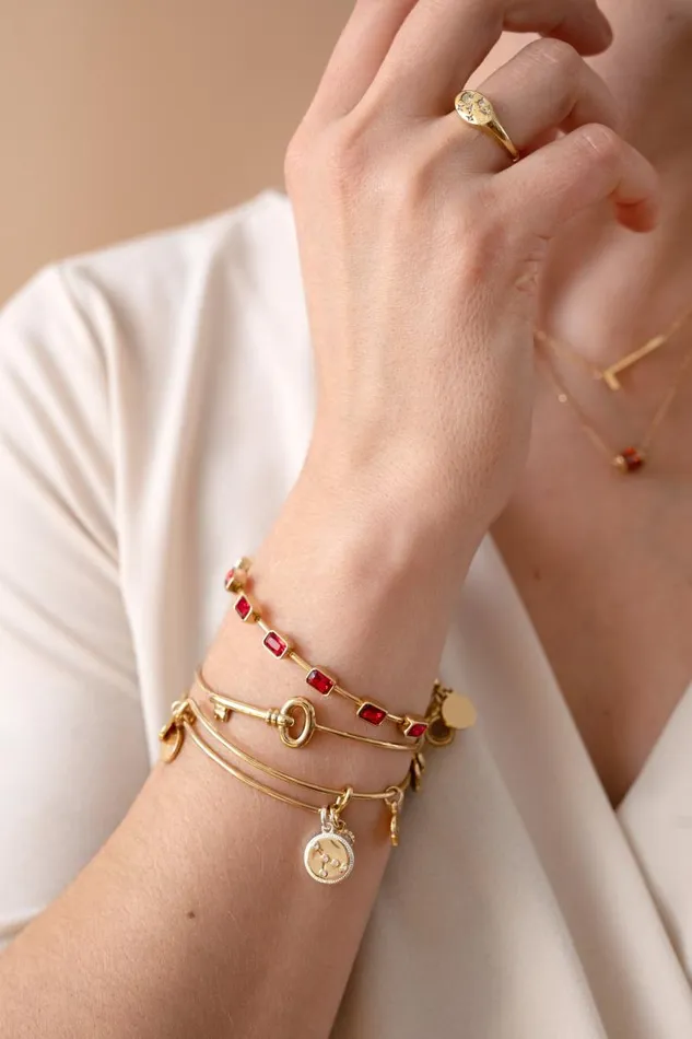 Bracelets Women Alex And Ani Cancer Zodiac Charm Bangle Two Tone