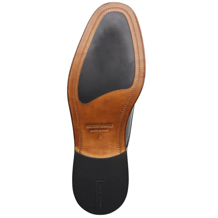 Bruno Magli Aydin Cap Toe Leather DerbyBlack Men Laceups and Oxfords