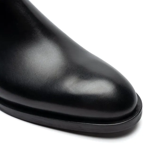 Bruno Magli Calvin Side Zip Leather BootBlack Men Boots