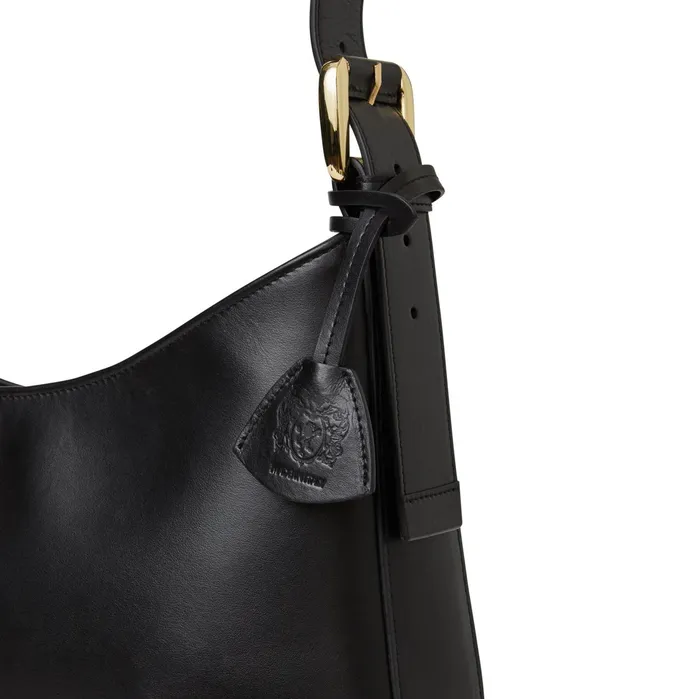Bruno Magli Cora Hobo Handbag Black Nappa Leather Women Handbags