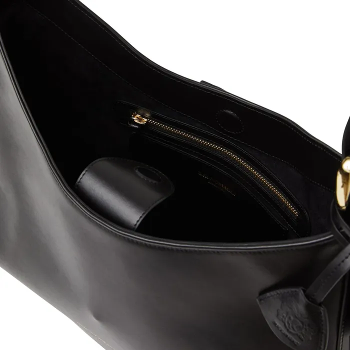 Bruno Magli Cora Hobo Handbag Black Nappa Leather Women Handbags