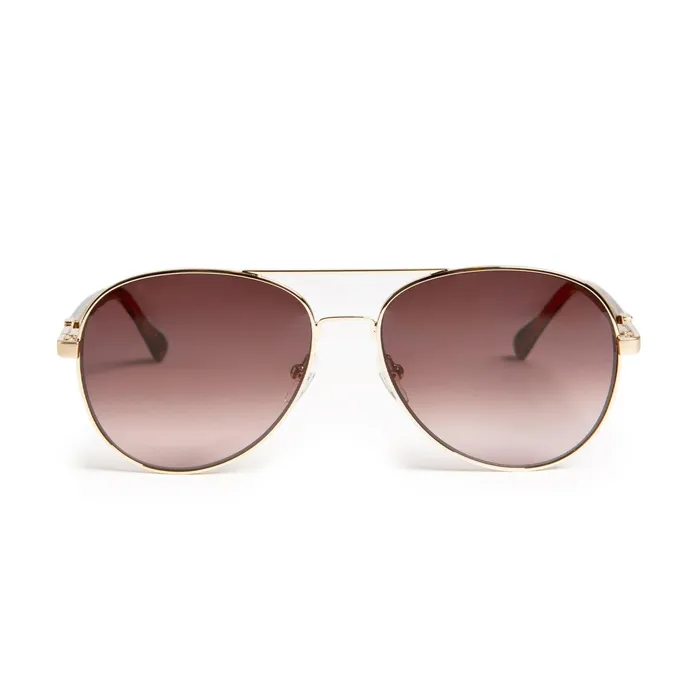 Bruno Magli Costa Aviator Sunglasses 8211 Gold Tortoise Men Sunglasses