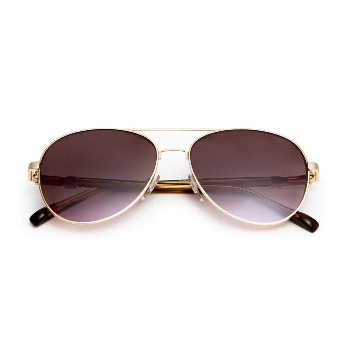Bruno Magli Costa Aviator Sunglasses 8211 Gold Tortoise Men Sunglasses