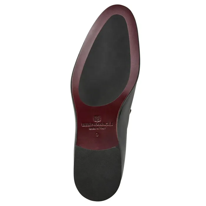 Bruno Magli Danilo ALine Patent Leather Smoking SlipperBlack Men Dress Shoes