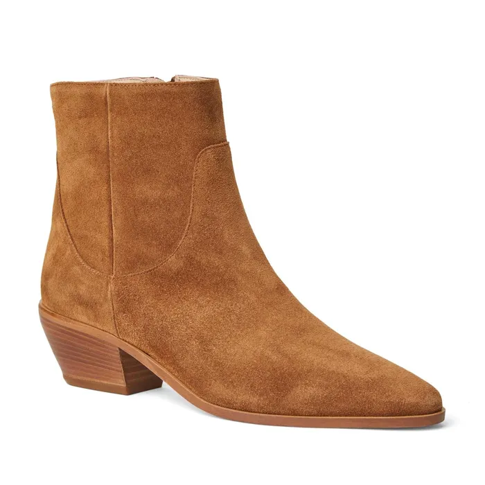 Bruno Magli Fabiana Boot Cognac Suede Women Boots