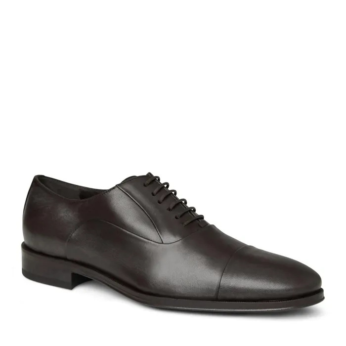 Bruno Magli Maioco Leather Oxford 8211 Dark Brown Men Dress Shoes