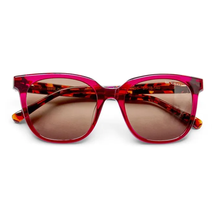 Bruno Magli Monas Limited Edition Oversized Sunglasses Red Women Sunglasses