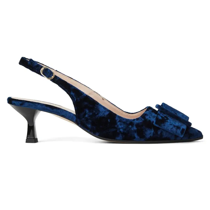 Bruno Magli Morena Slingback Pump Navy Velvet Women Pumps Bruno Magli Morena Slingback Pump Navy Velvet Women Pumps