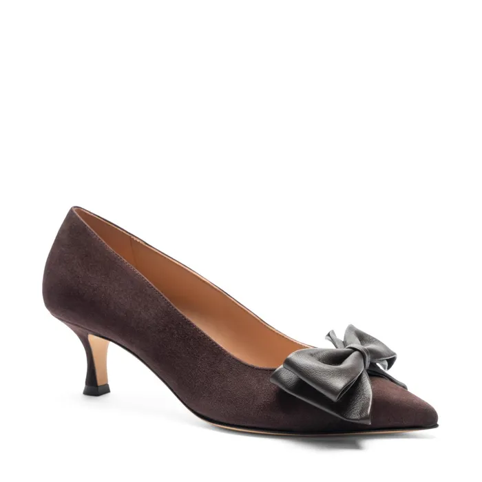 Bruno Magli Nadia Pump Brown Suede Women Evening