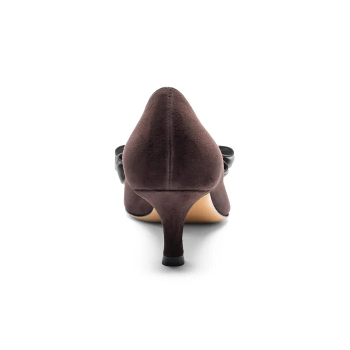 Bruno Magli Nadia Pump Brown Suede Women Evening