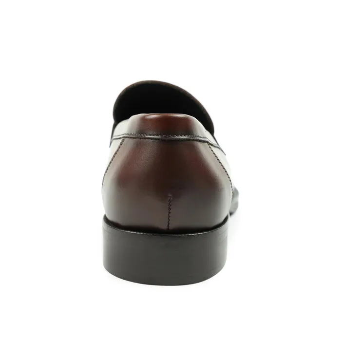 Bruno Magli Nathan Penny Loafer 8211 Rust Men Dress Shoes