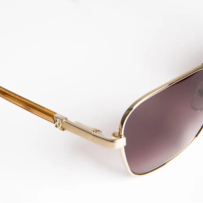 Bruno Magli Playa Aviator Sunglasses 8211 Gold Tortoise Men Sunglasses