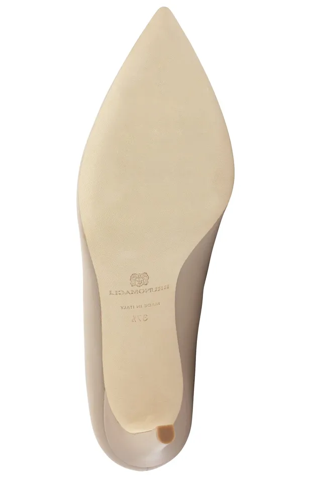 Bruno Magli Telma Leather PointedToe PumpNatural Women Evening