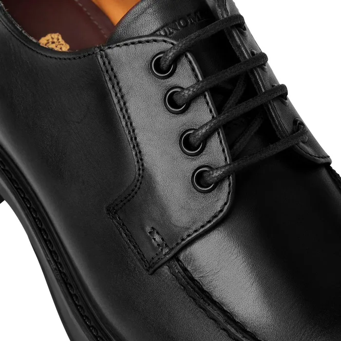 Bruno Magli Tyler Split Toe Leather DerbyBlack Men Laceups and Oxfords