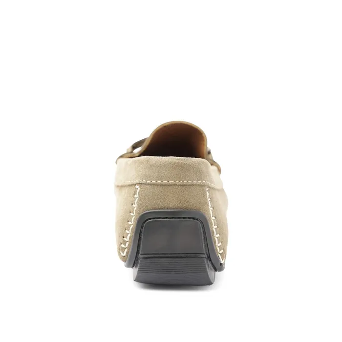 Bruno Magli Xander Suede Driving Moccasin 8211 Taupe Men Dress Shoes