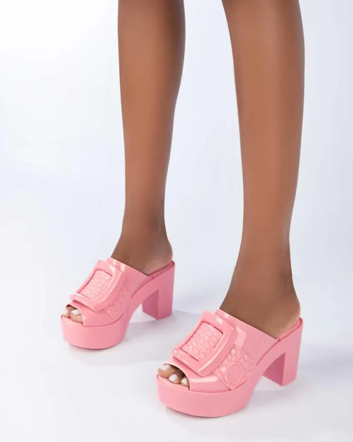 Buckle Up Mule Pinkpink Women Melissa Platforms
