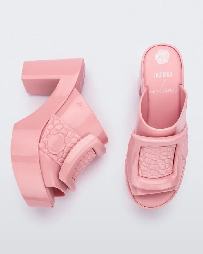 Buckle Up Mule Pinkpink Women Melissa Platforms