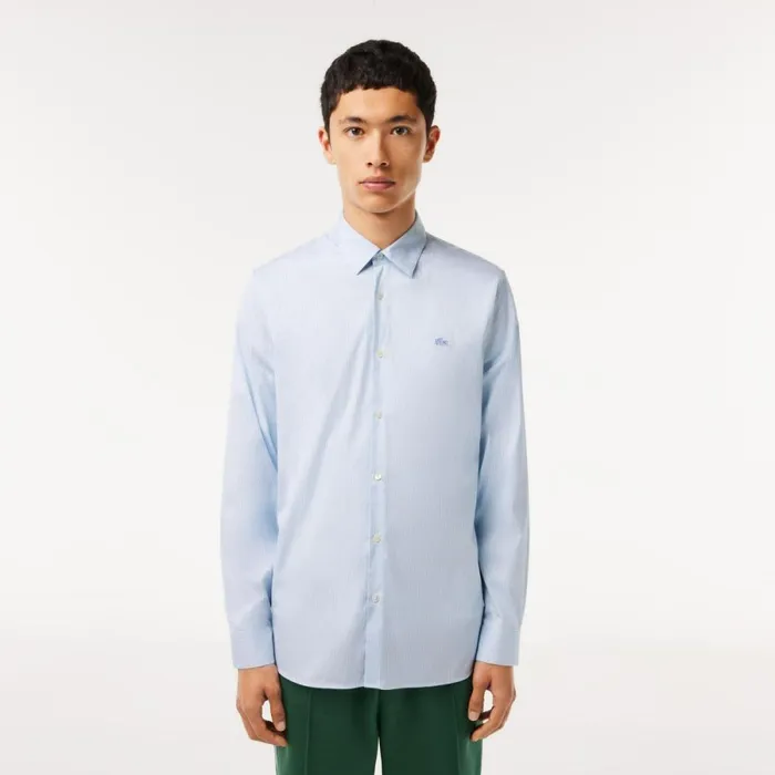 Button Down Shirts Men Lacoste Men039s Slim Fit Check Stretch Poplin Shirt White Blue F6z Button Down Shirts Men Lacoste Men039s Slim Fit Check Stretch Poplin Shirt White Blue F6z