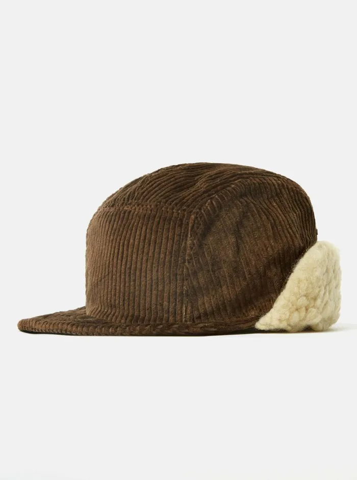 Cableami 5w Cap In Brown Corduroy Men Universal Works Hats