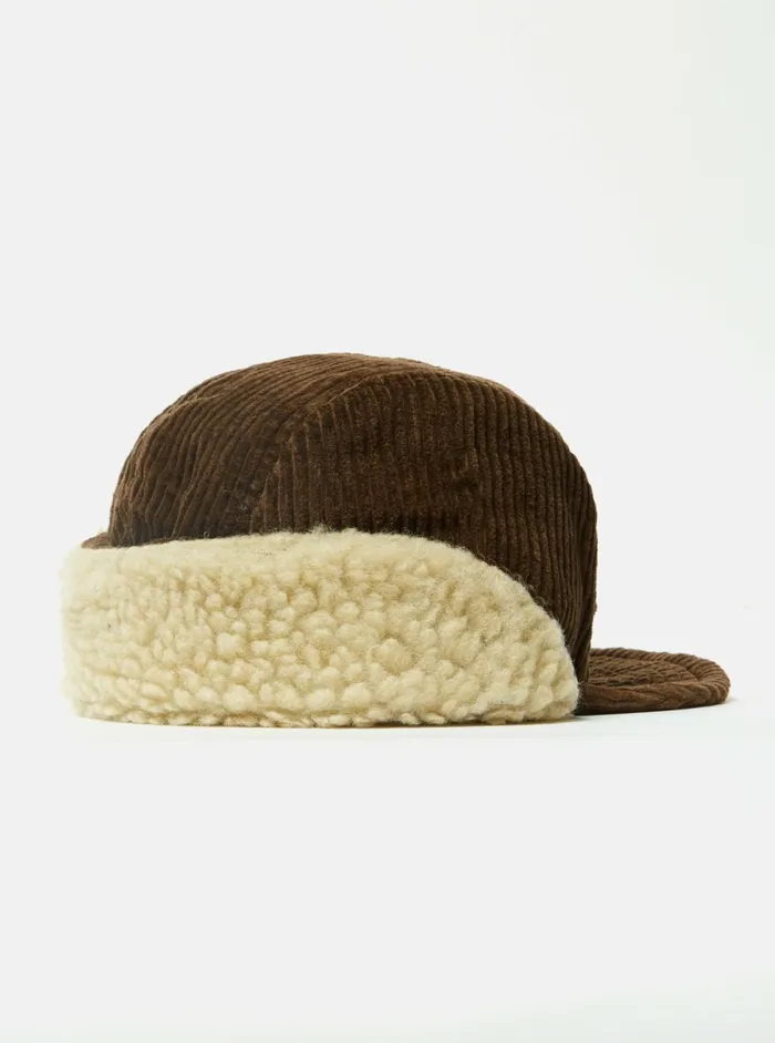 Cableami 5w Cap In Brown Corduroy Men Universal Works Hats