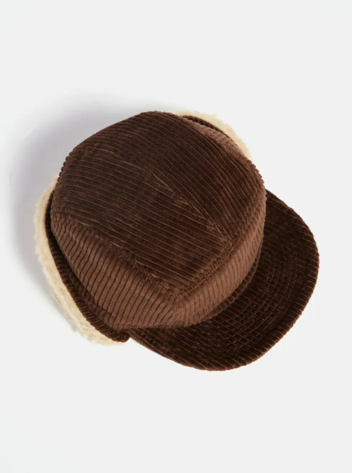 Cableami 5w Cap In Brown Corduroy Men Universal Works Hats