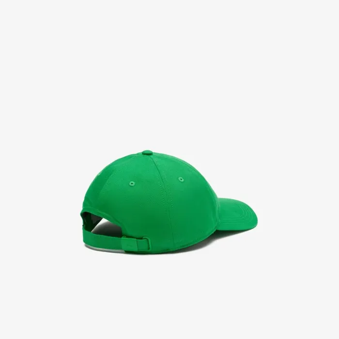 Caps and Hats MenWomen Lacoste Unisex Adjustable Organic Cotton Twill Cap Green Siw