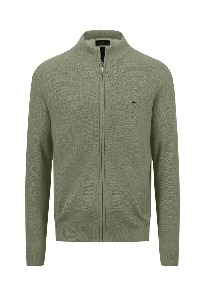 Cardigan Men FYNCHHATTON Parting Jacket Made Of Cotton Navyhazelruby Redlight Khakidark Emerald