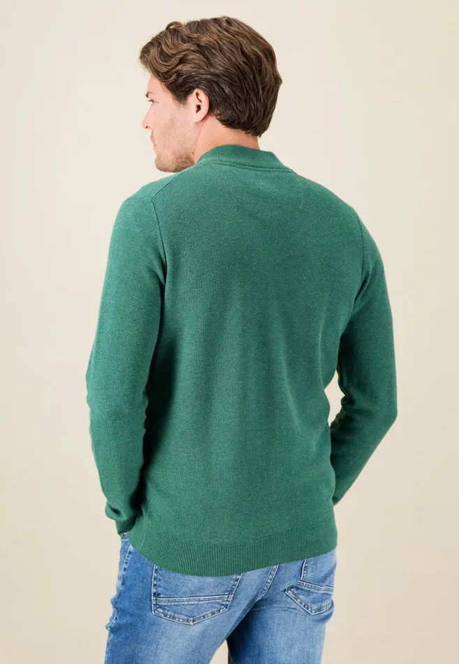Cardigan Men FYNCHHATTON Parting Jacket Made Of Cotton Navyhazelruby Redlight Khakidark Emerald