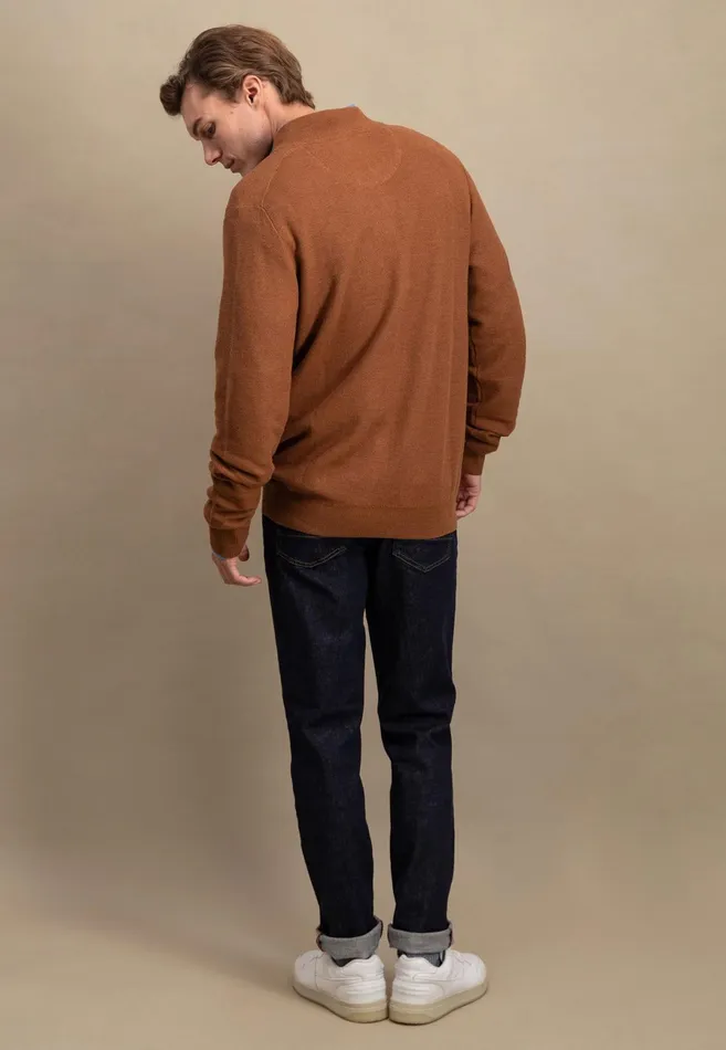 Cardigan Men FYNCHHATTON Parting Jacket Made Of Cotton Navyhazelruby Redlight Khakidark Emerald