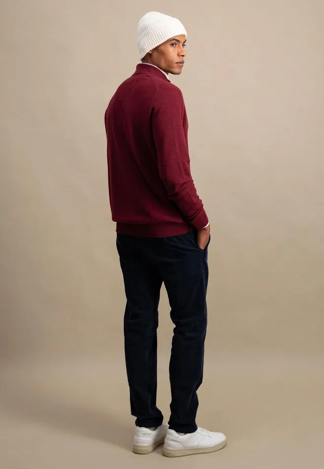 Cardigan Men FYNCHHATTON Parting Jacket Made Of Cotton Navyhazelruby Redlight Khakidark Emerald